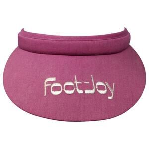 Footjoy Golf Sun Visor Cap Pink One Size Wide Texann By Texace Vintage USA